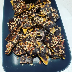 Chocolate Pecan Toffee Crackers