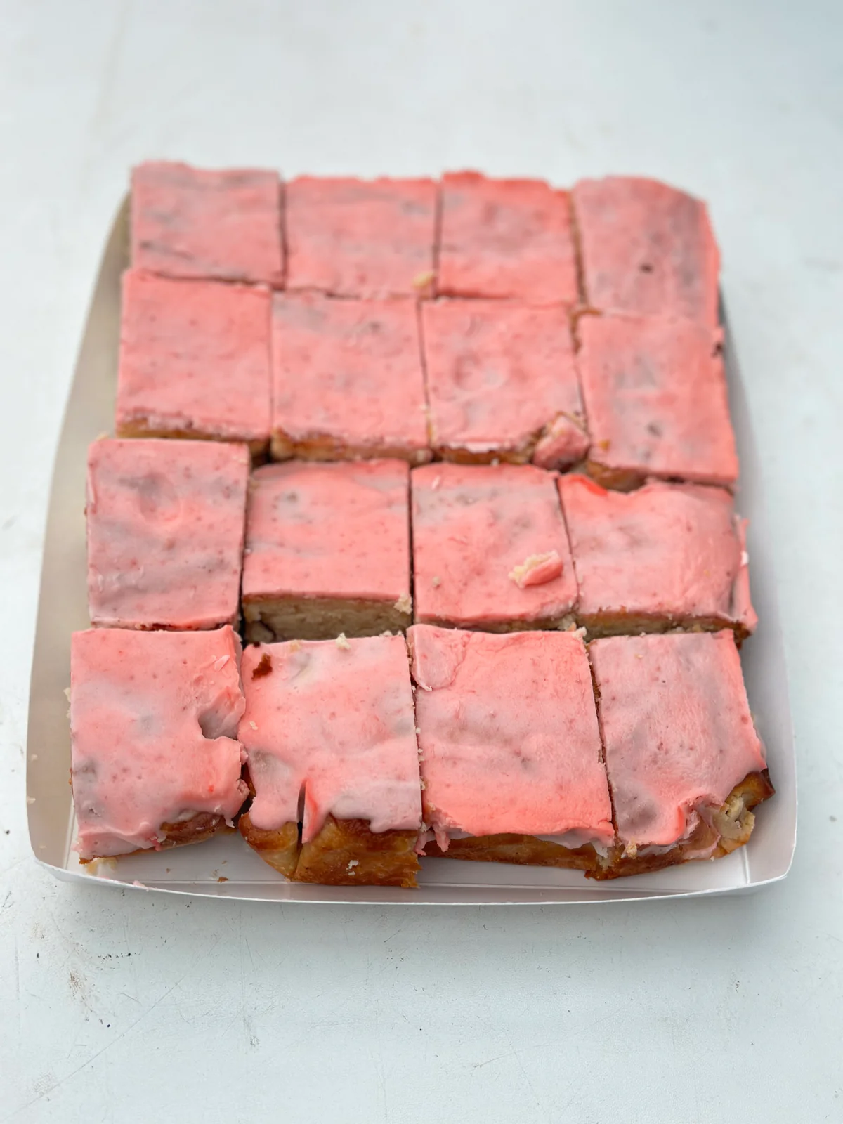 Strawberry Lemon Bar Cake